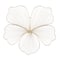 CosmoLiving by Cosmopolitan Gold Floral Glam Wall Décor Set